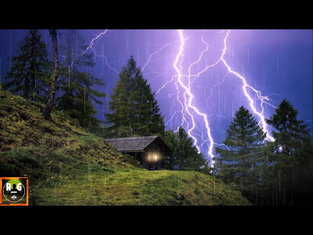 Thunderstorm Sounds | Rain with Heavy Thunder and Loud Lightning Strikes for Sleeping, Relaxing