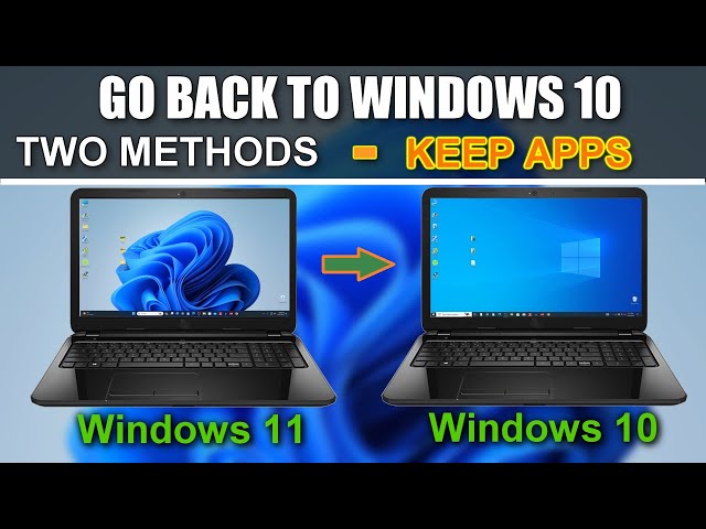 ✨Go Back to Windows 10 from Windows 11 No File Loss\Before & After 10 Days⏩Two Metods
