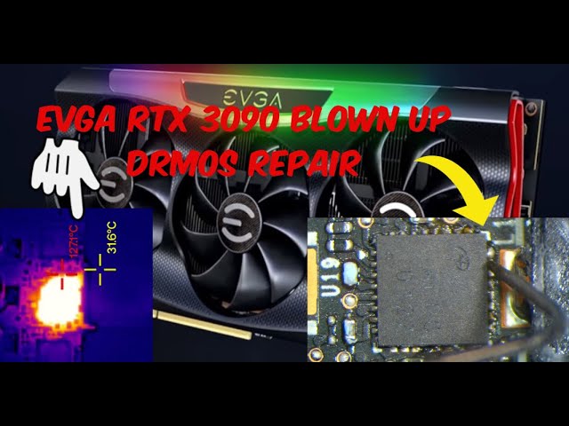 EVGA RTX 3090 Blown DrMOS Repair | Joshi Repair