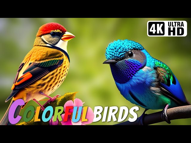The Most Colorful Birds in the World | Breathtaking Nature & Wonderful Birds Songs | Stress Relief