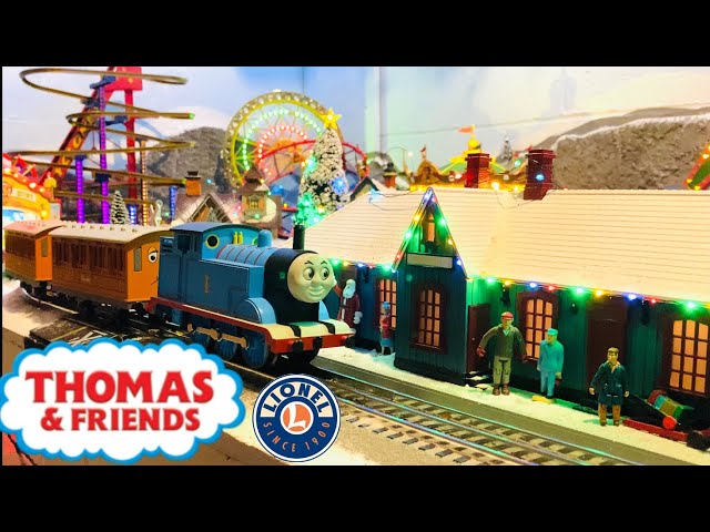 Lionel Thomas & Friends Train Set - on our Christmas lemax carnival O gauge layout