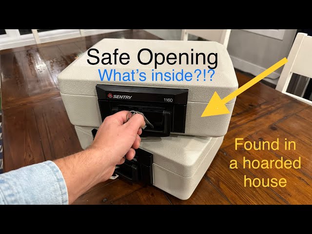 Opening Safes found in a hoarded house! what's inside?!?