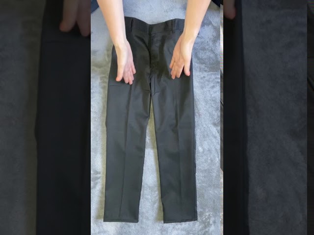 How to fold trousers with a crease