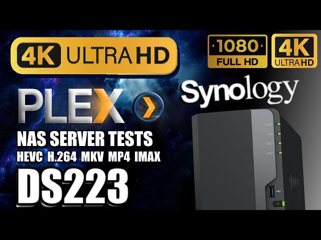 Synology DS223 NAS 4K Plex Tests