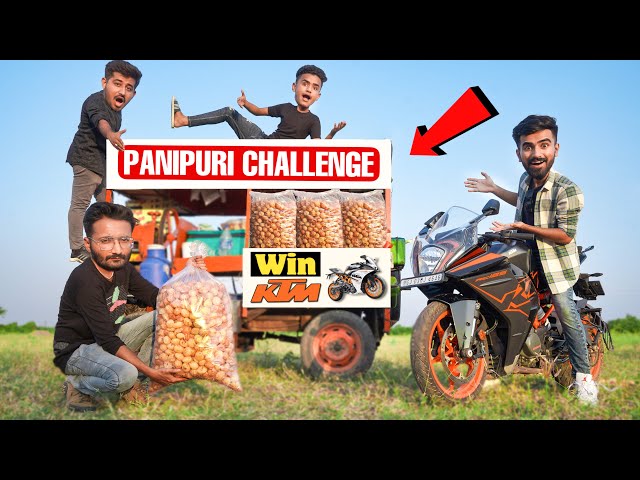 Biggest Pani Puri Challenge - Winner Will Get KTM Bike | Worth 2 Lakh 🤑