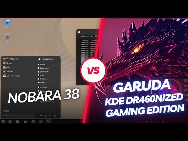 Nobara 38 vs Garuda KDE Dr460nized Gaming Editon (RAM Consumption)