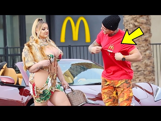 Fake McDonald's Employee Catches A Gold Digger!!