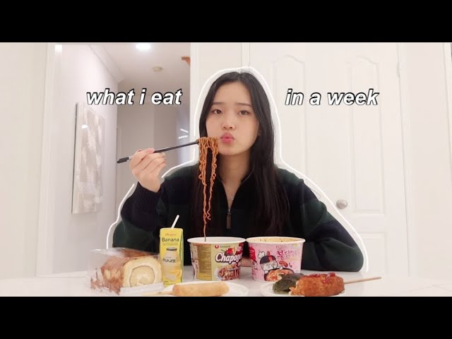 what i eat in a week (korean food + finals week)