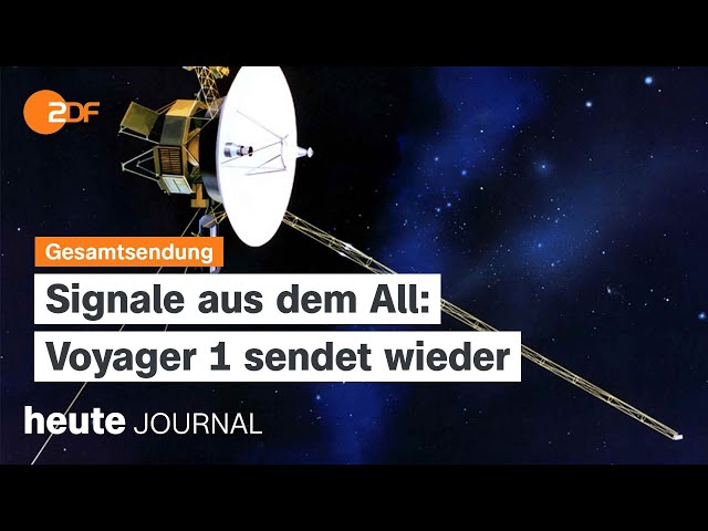 heute journal vom 23.04.2024 AfD Spionagevorwürfe, Voyager 1 sendet wieder Signale, Wahlgesetz,
