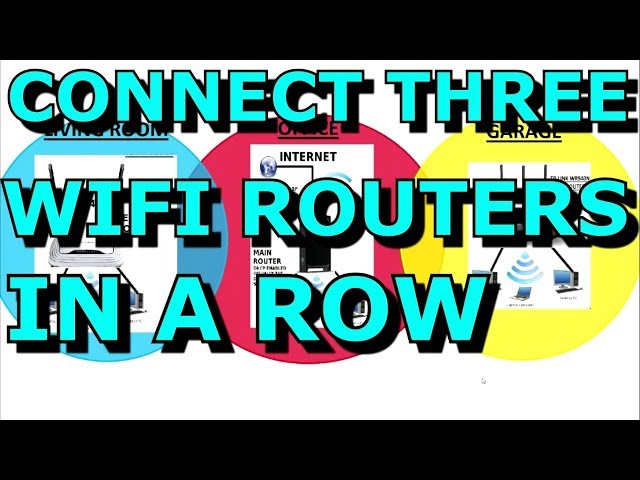 Connecting Three WIFI Routers Together In A Row and Sharing the Internet WDS Daisy Chain