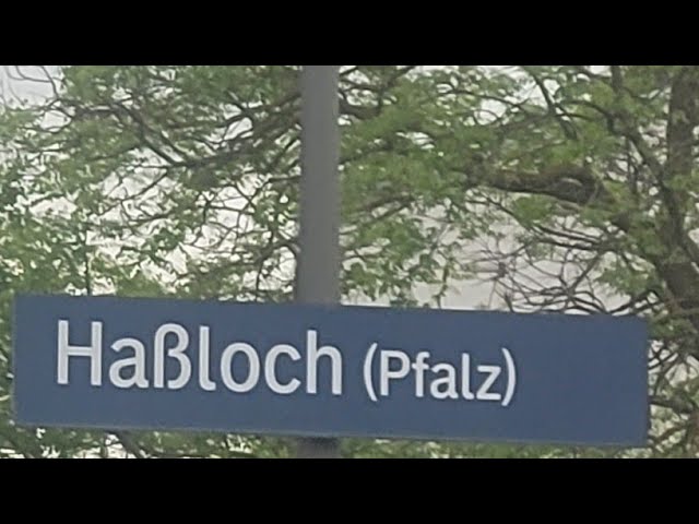 Zugverkehr in Haßloch(Pfalz) (RHLO) Am 27.04.2024