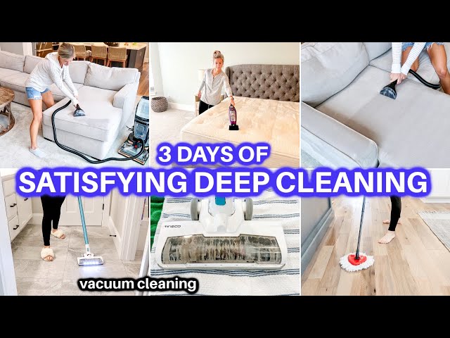 NEW! 3 DAY SATISFYING DEEP CLEAN WITH ME | SPEED CLEANING MOTIVATION | DEEP CLEANING + DECLUTTER