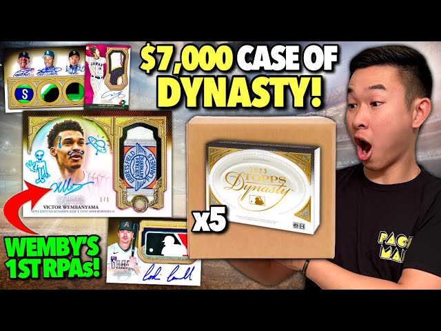 OPENING A $7,000 CASE OF INSANE 1-CARD BOXES (WEMBY HUNTING?!) 😱🔥 2023 Topps Dynasty Baseball Hobby