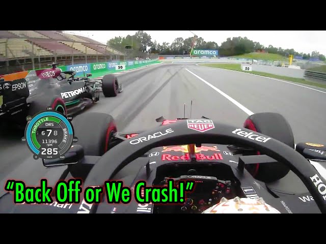 Verstappen's "You back off or we crash" Race Start