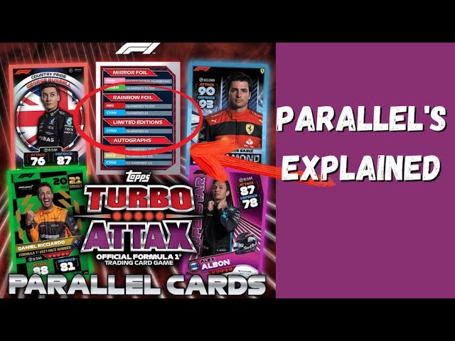 Topps F1 Turbo Attax 2022 Parallel's Explained