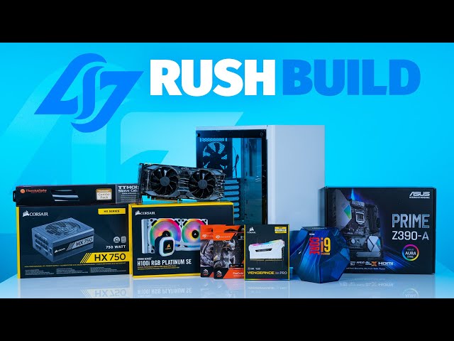 How To Build a PC - Giveaways + CLG RUSH Custom Build i9-9900k /2080Ti in Carbide 275R | Robeytech