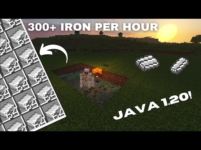 Minecraft Easiest IRON FARM - 1.20+ JAVA | Iron Farm Tutorial