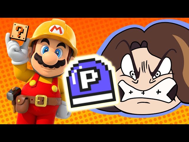Arin Loses It At Mario Maker P is for Pain Level-Game Grumps