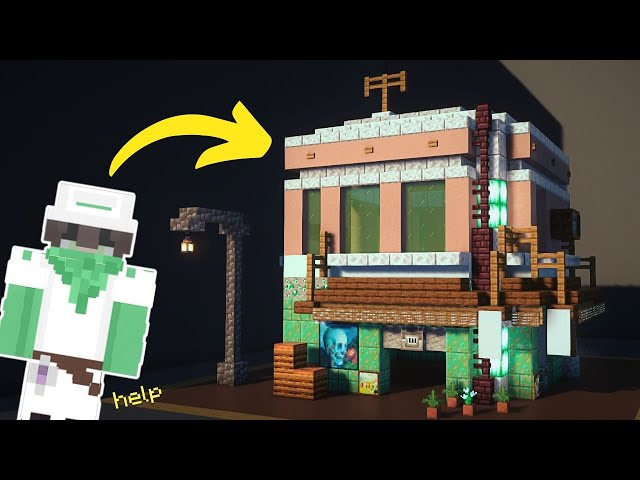 Turning my Friend into a Minecraft House! (again) [Creative Build Timelapse] @_coll