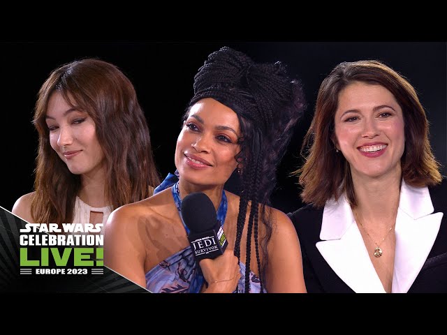 Rosario Dawson, Natasha Liu Bordizzo and Mary Elizabeth Winstead | Star Wars Celebration LIVE! 2023