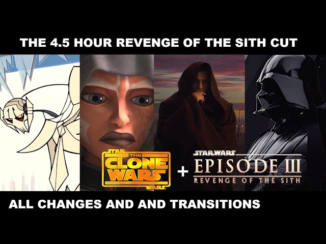 Revenge of the Sith 4 Hour Supercut - Every Change and Transition