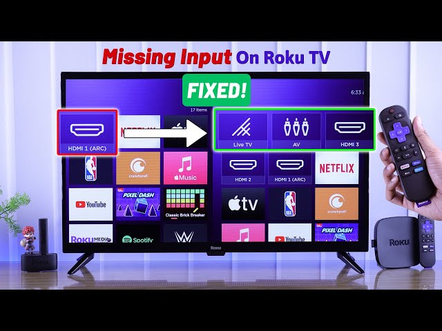How To Find Missing HDMI Inputs on Roku TV!