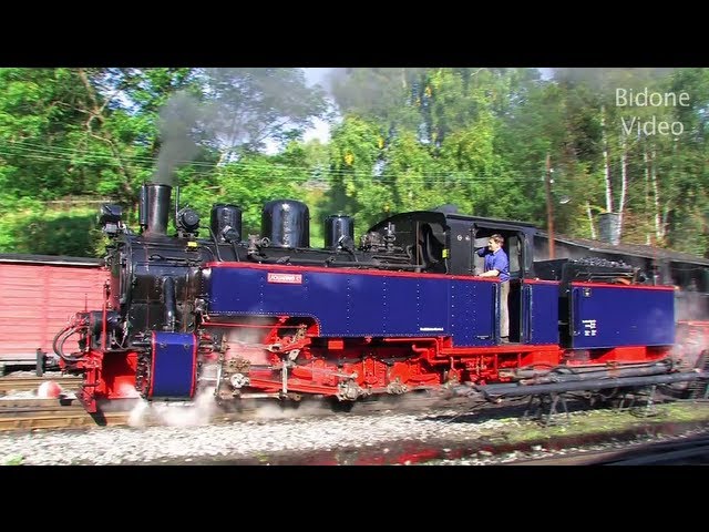 Aquarius C dampft im Erzgebirge - Dampflok - steam train - Zug