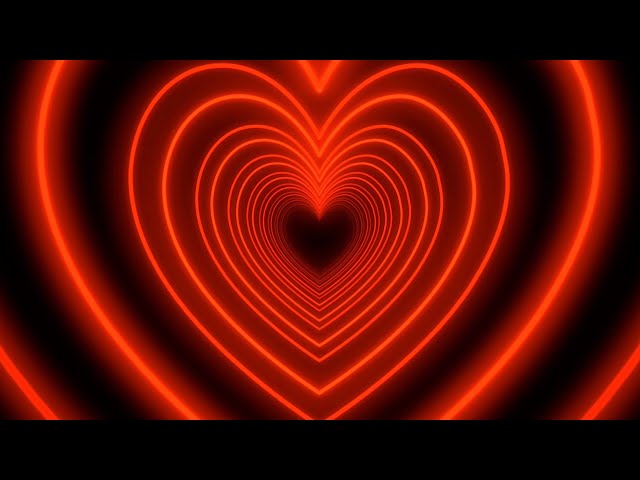 Red Heart Background❤️Love Heart Tunnel Background Video Loop | Heart Wallpaper Video