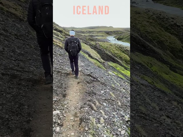 The Skógafoss Waterfall Way Hike - Iceland #shorts