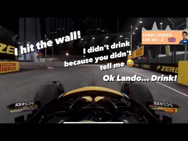 Lando Norris P2 Singapore GP Formula one, Team Radio Mclaren