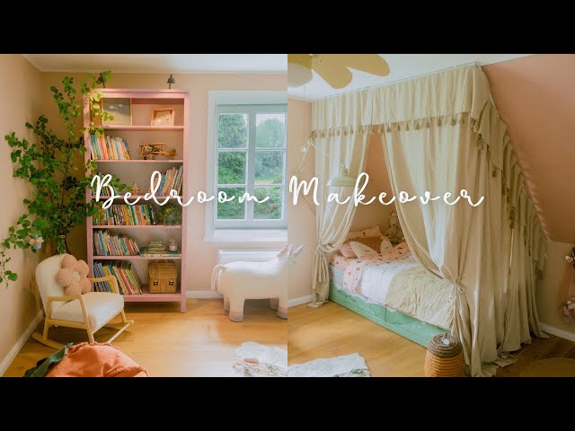 #107 DIY Kid Bedroom Makeover | Colorful Attic Room | Decoration Ideas