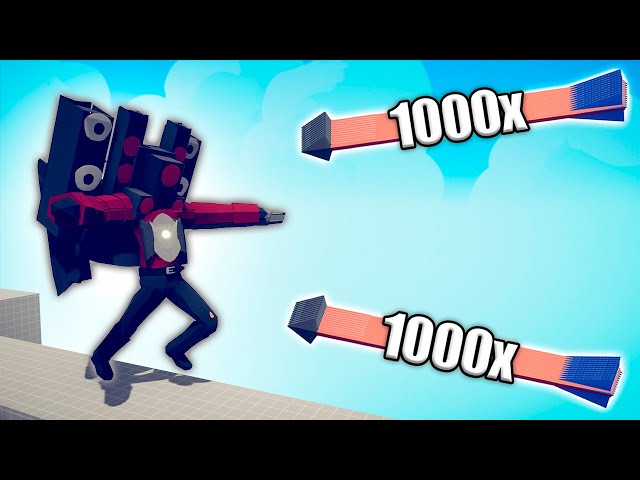 SKIBIDI TOLIET vs 1000x OVERPOWERED UNITS - TABS | Totally Accurate Battle Simulator 2024