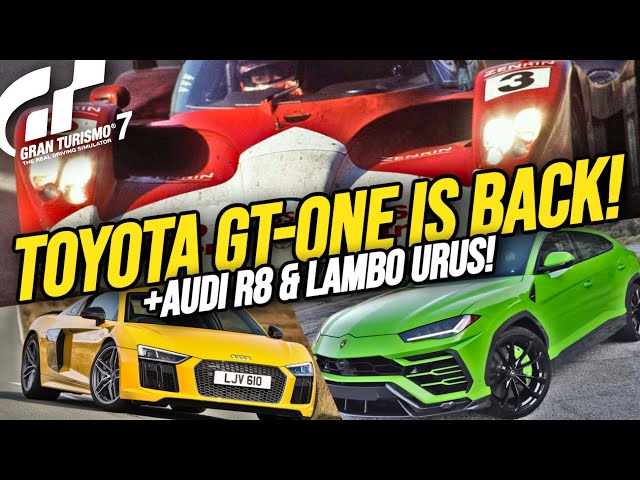 TOYOTA GT-ONE! Lambo Urus!? | 3 New Silhouettes Drop for Gran Turismo 7 | GT7 March 1.44 Update