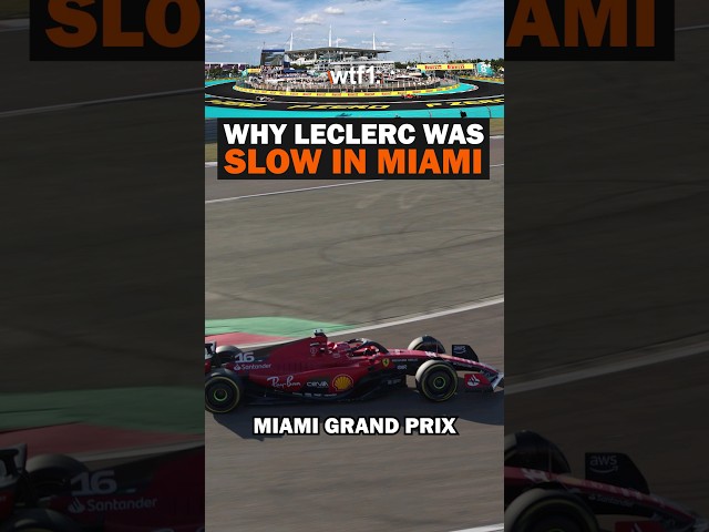 Why was Leclerc so slow at the 2023 Miami GP? 🤔