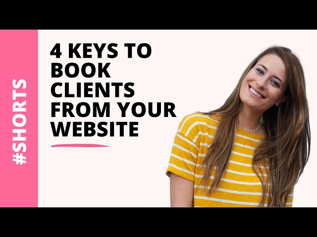4 Keys to Booking Clients From Your Website 💻⚡️ | #Shorts
