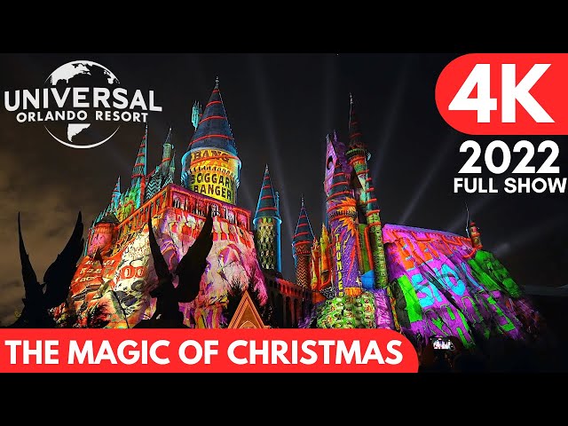 The Magic of Christmas at Hogwarts Castle 2022 FULL SHOW in 4K | Universal's Islands of Adventure