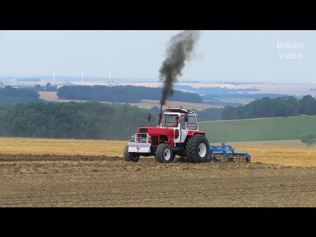 Traktoren in Limbach-Oberfrohna - 4/4 - Fortschritt, John Deere Tractor and Horses plowing - Feldtag