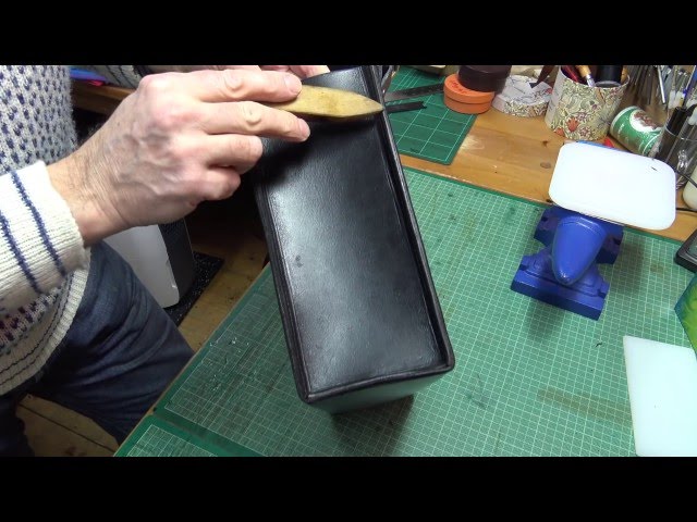 Making a Leather Bag - Part 6 of 7 - Trimming and Polishing Edges