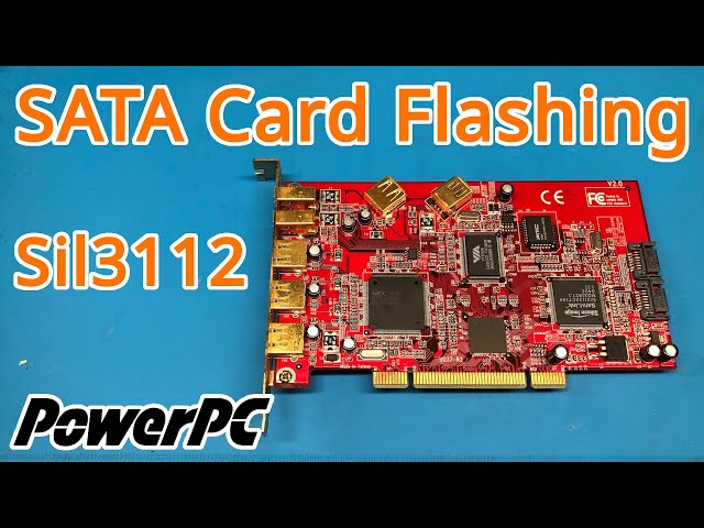 How to Flash an Sil3112 SATA PCI Card for Mac