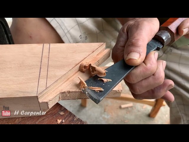 Amazing TECHNIQUES Japanese Traditional Joints, Fastest Hand-Cut Joinery Skills Of H Carpenter