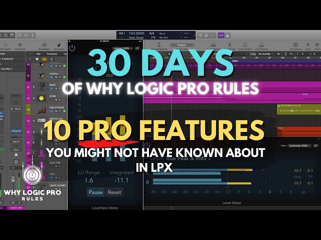 10 Professional Features You Might Not Have Known About in Logic Pro X