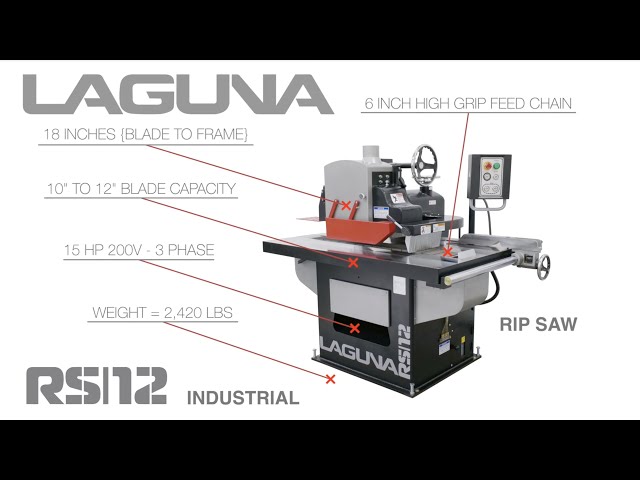 Introducing the RS12 Straight Line Industrial Rip Saw | Machine Overview
