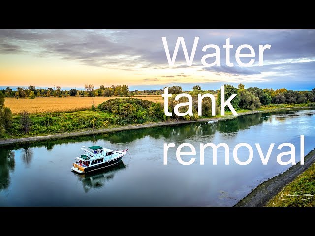 Bayliner 4588 130 gallon water tank removal