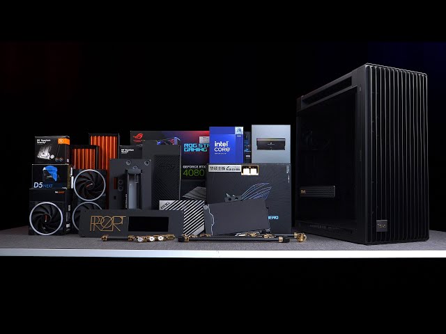「BRO」4K PC BUILD ProArt PA602 Black & Gold Carbon Fiber With 14900K .ProArt黑金碳纤维主题 #pcbuild
