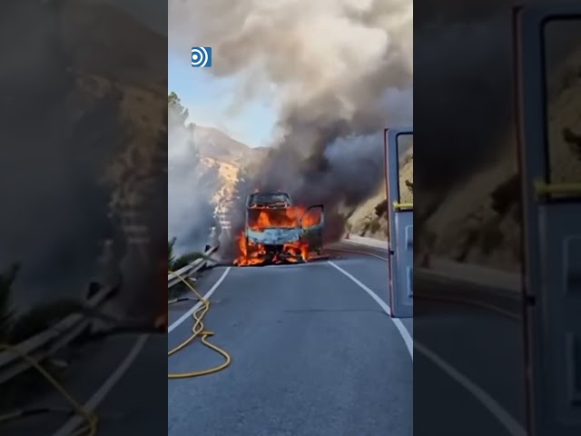 Se incendia un minibús en Alicante