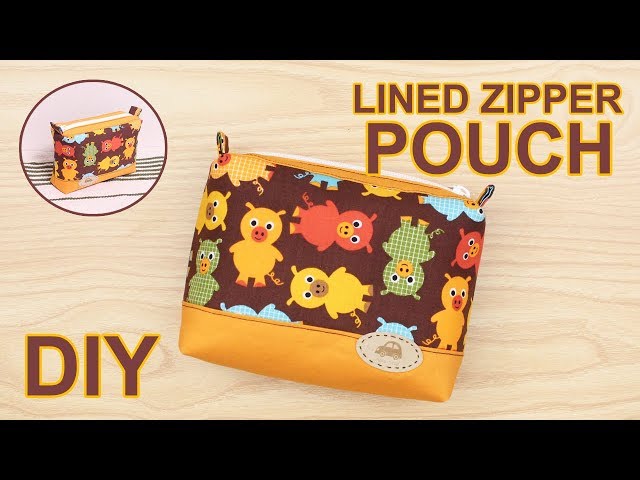 DIY Zipper pouch | 핸드메이드 돼지 지퍼 파우치 | How to sew Pouch with sewing machine | 簡単 ハンドメイド #sewingtimes