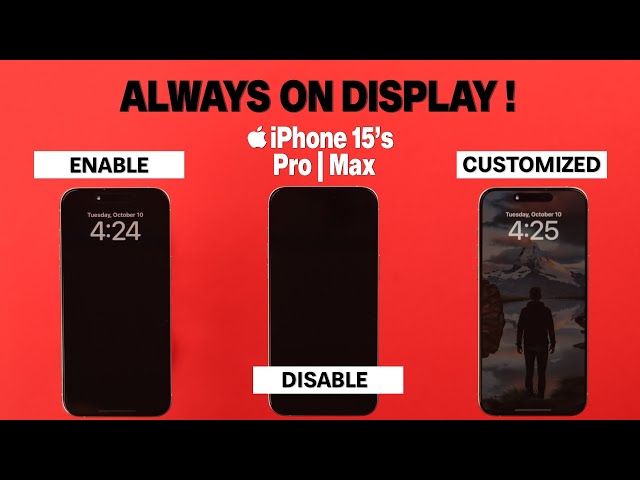 Always ON Display iPhone 15 Pro Max - How To Enable/Disable/Customize!