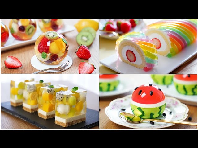 (Cumulative views: 15 million) Binge-watch Beautiful Fruit Jelly Cheesecake / Fruit Jelly Cake 🍓🥝🍋🍉🍈