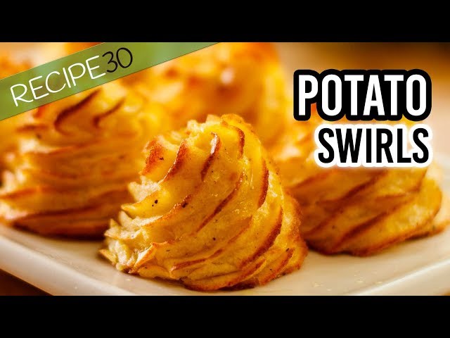 Buttery Potato Swirls known as Pommes Duchesse