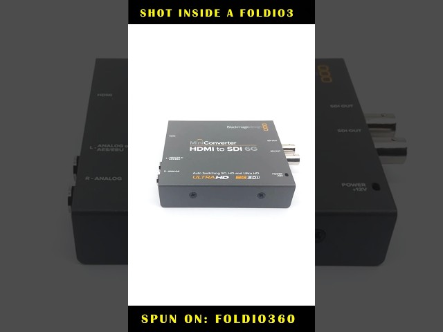 HDMI to SDI 6G Converter FOLDIO 3 & FOLDIO 360 SPIN #lightbox #productphotography #atemmini